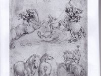 dessin vinci Les concurents doivent réaliser une oeuvre à partir des croquis laissés par Léonard de Vinci sur le thème du cheval