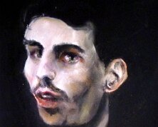 L'inconnu du Clod Lucet pastel sur papier , 30 x 40 cm Disponible